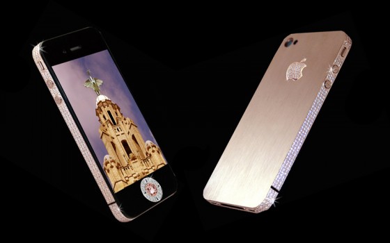 Самый дорогой телефон iphone 4 diamond rose